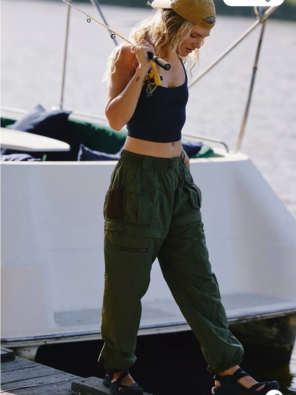 Free people morning meadow hike pants.